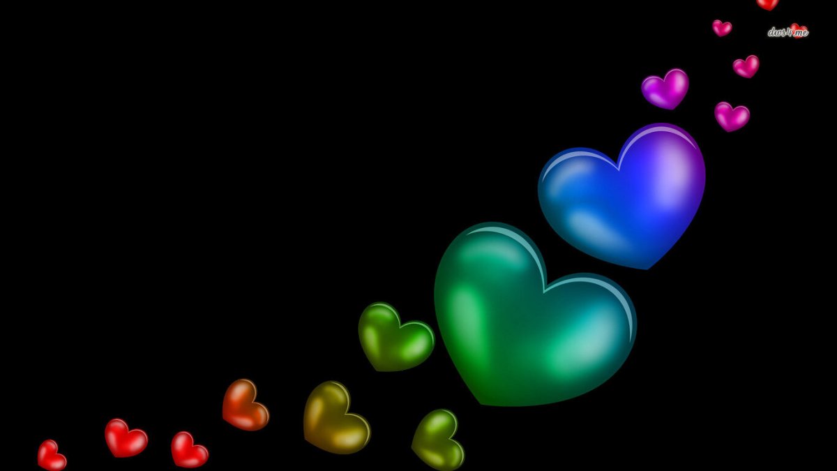 Живые обои сердечки