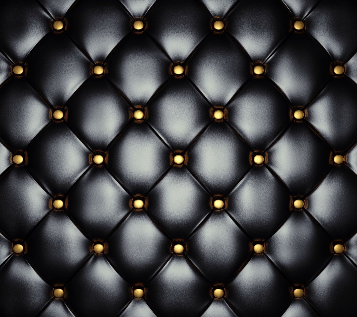 Черная кожа с обивкой