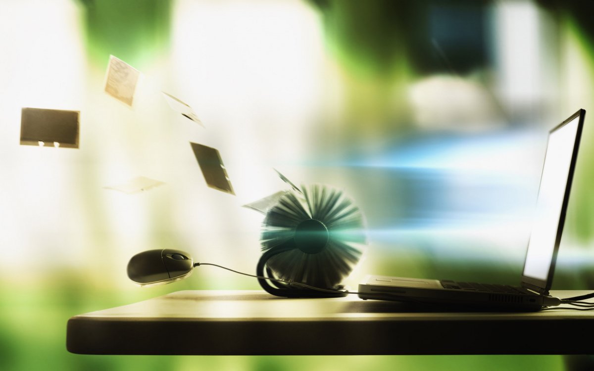 Компьютер на природе