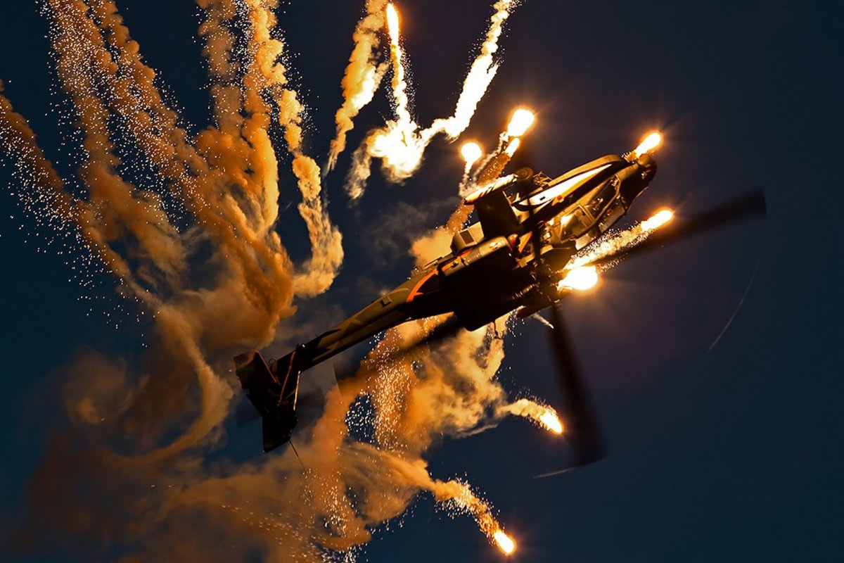 Залп с вертолета