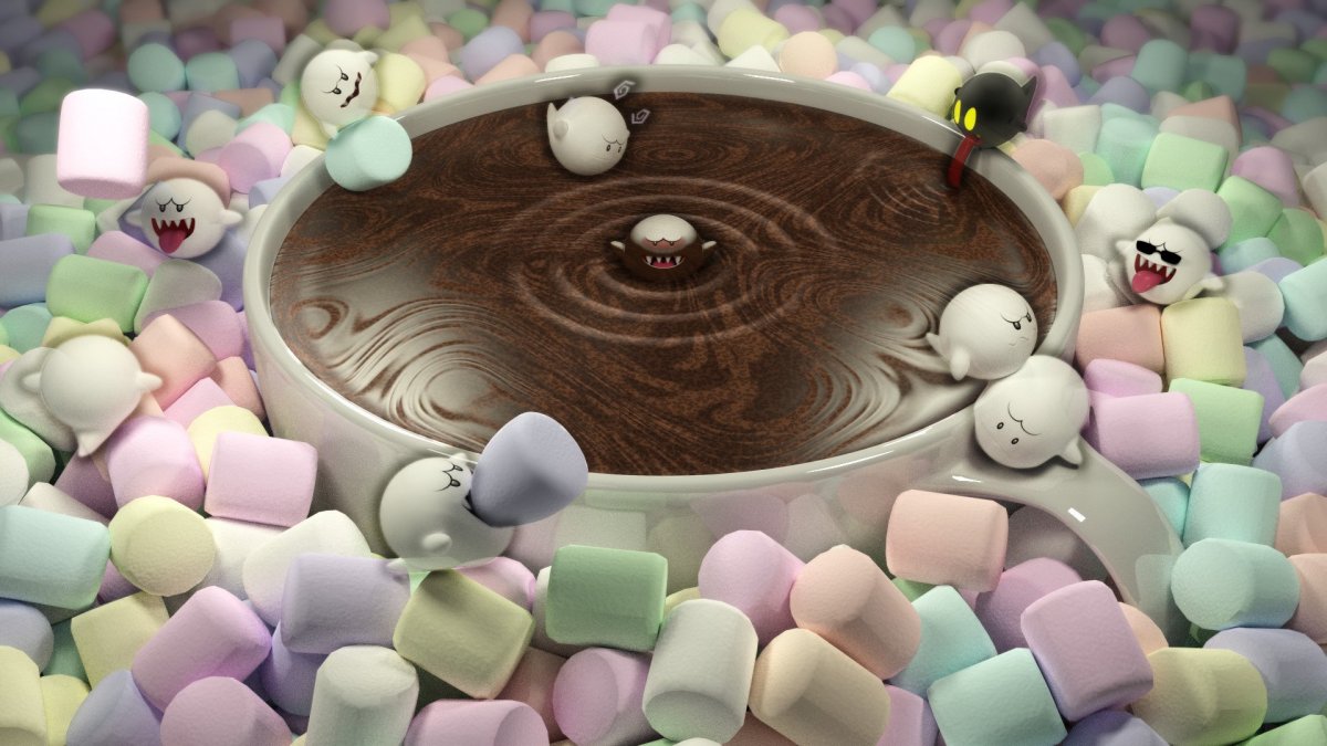 Маршмеллоу сердечки