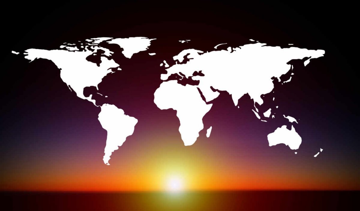 Обои карта мира