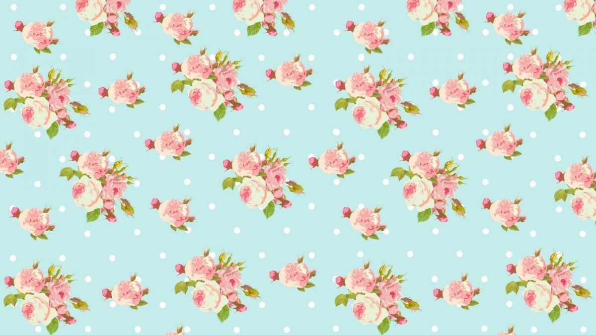 Обои в цветочек