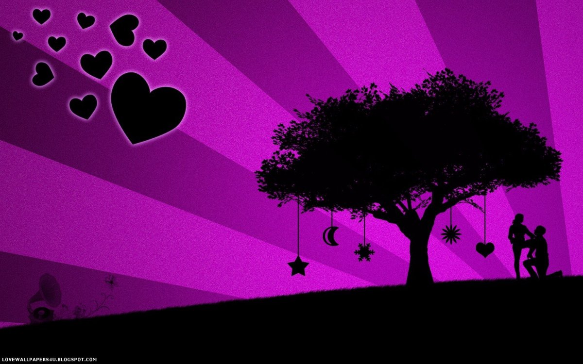 Фиолетовые обои на телефон для подростков