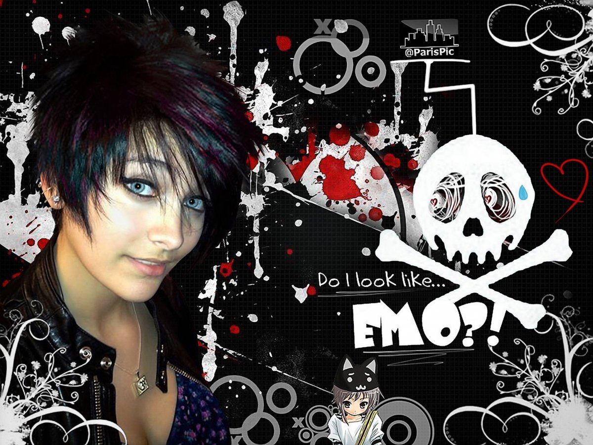 Обложка в стиле эмо