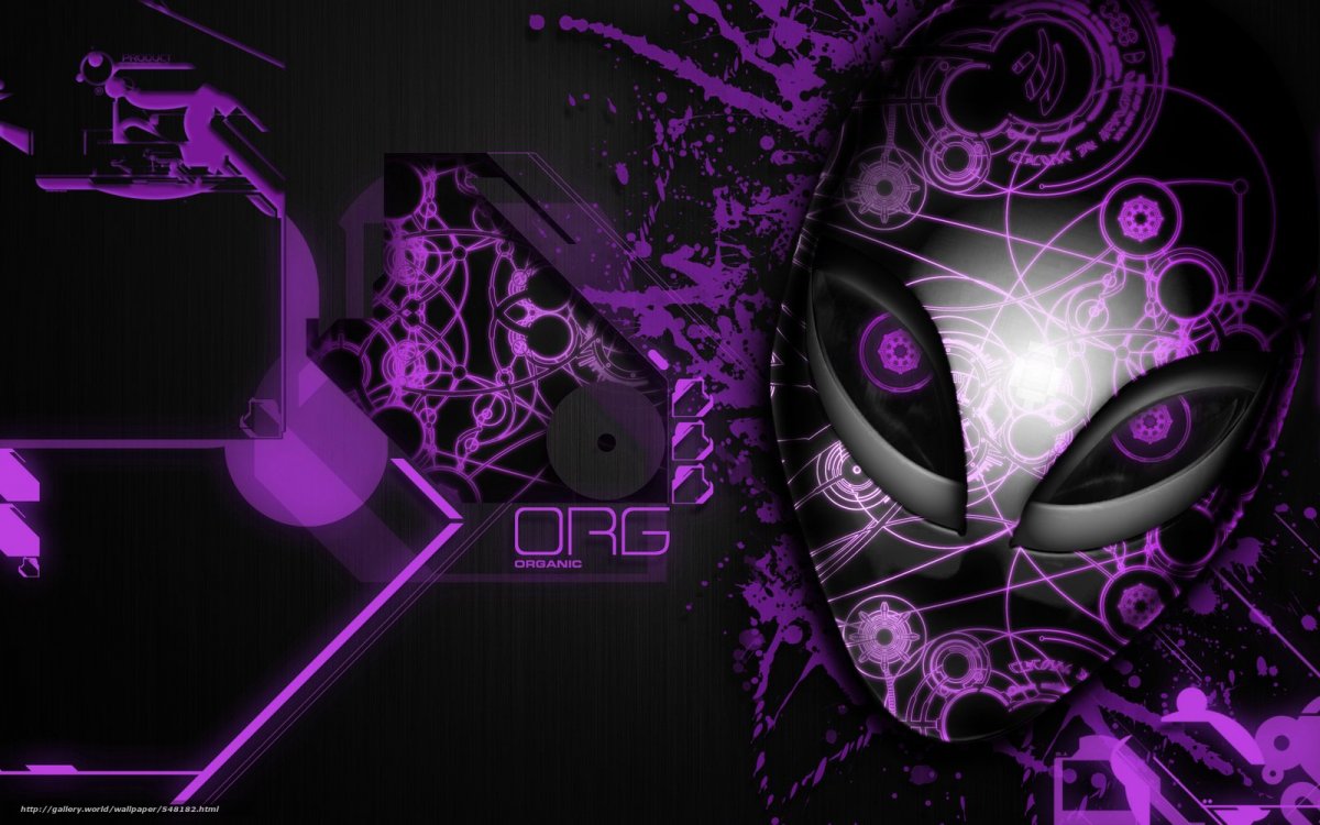 Обои в фиолетовых тонах игровые