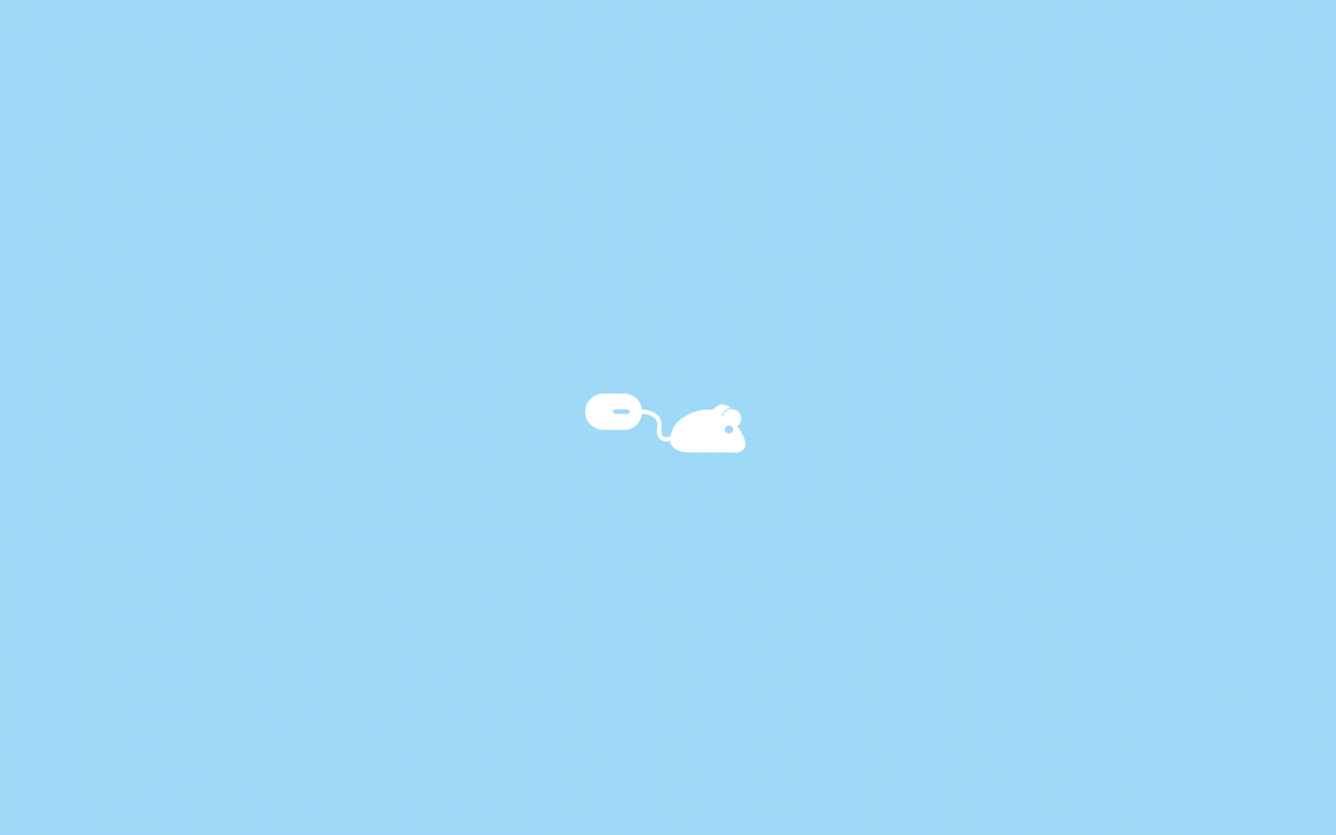 Минимализм на голубом фоне