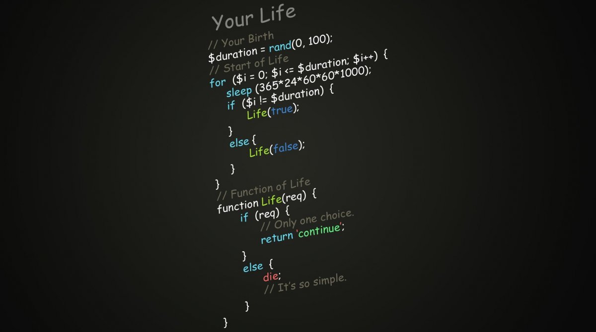 Программный код обои
