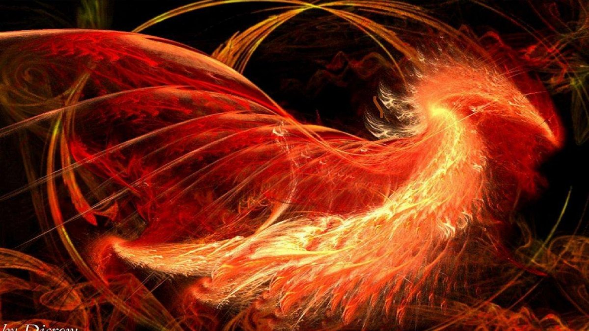 Фон Огненный Феникс Фоукс