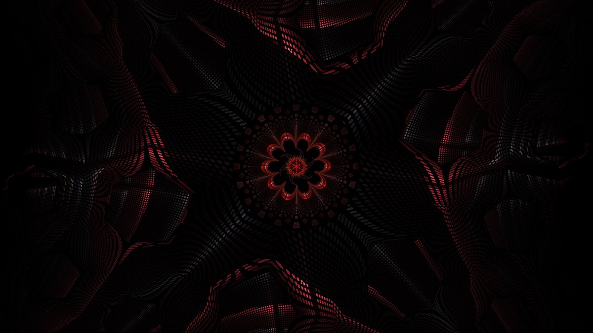 Красно черная абстракция