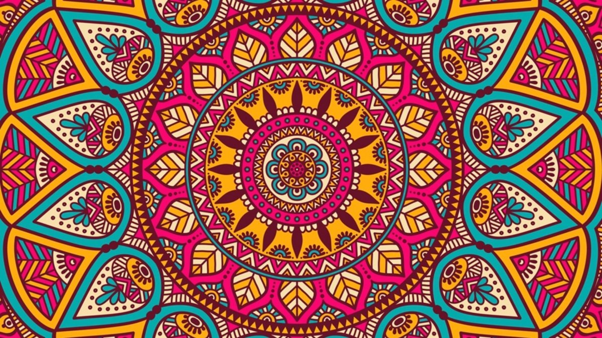 Таджикский национальный орнамент чакан вектор