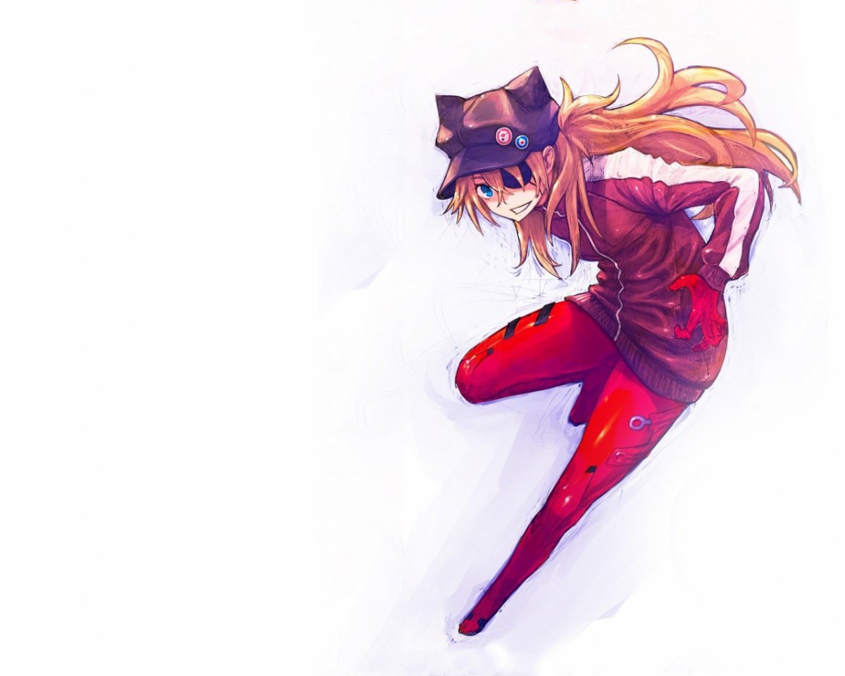 Аска Евангелион арт