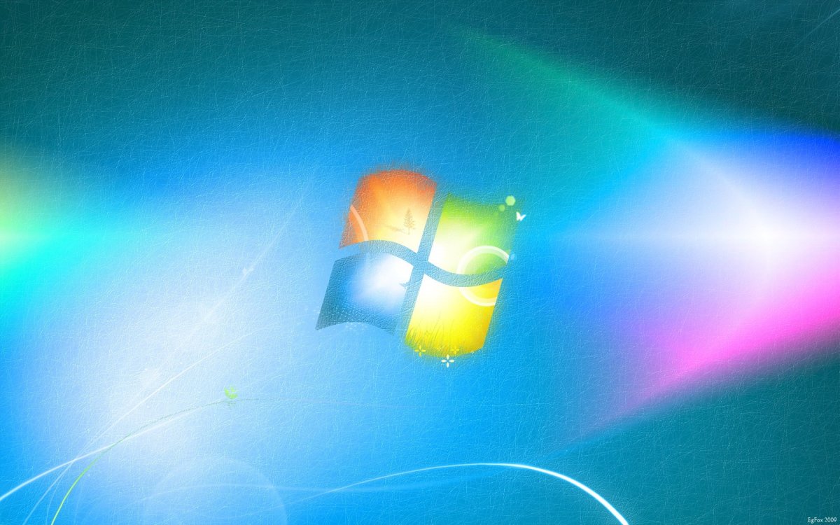 Стандартная заставка Windows 7