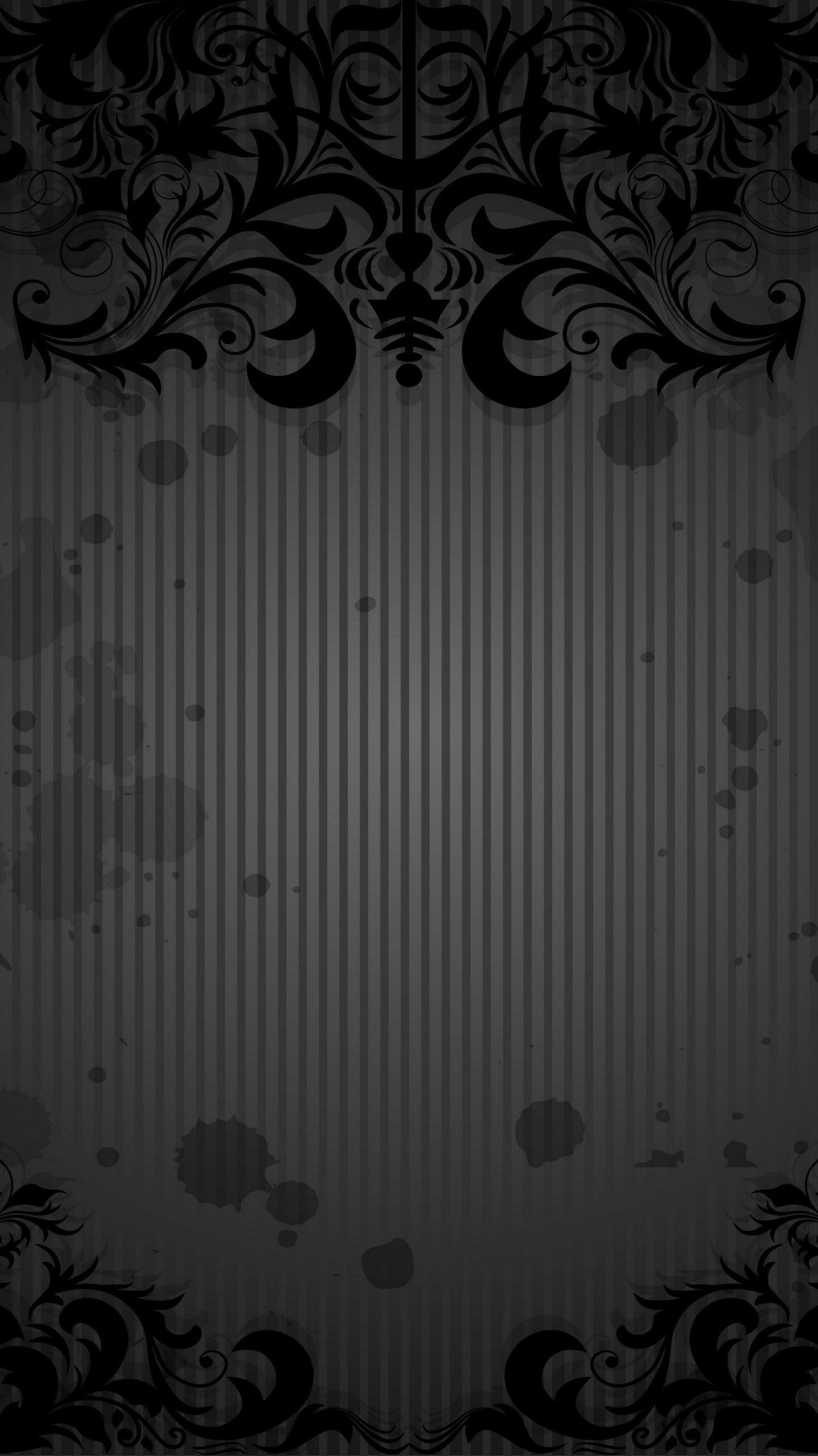 Черный фон с узорами