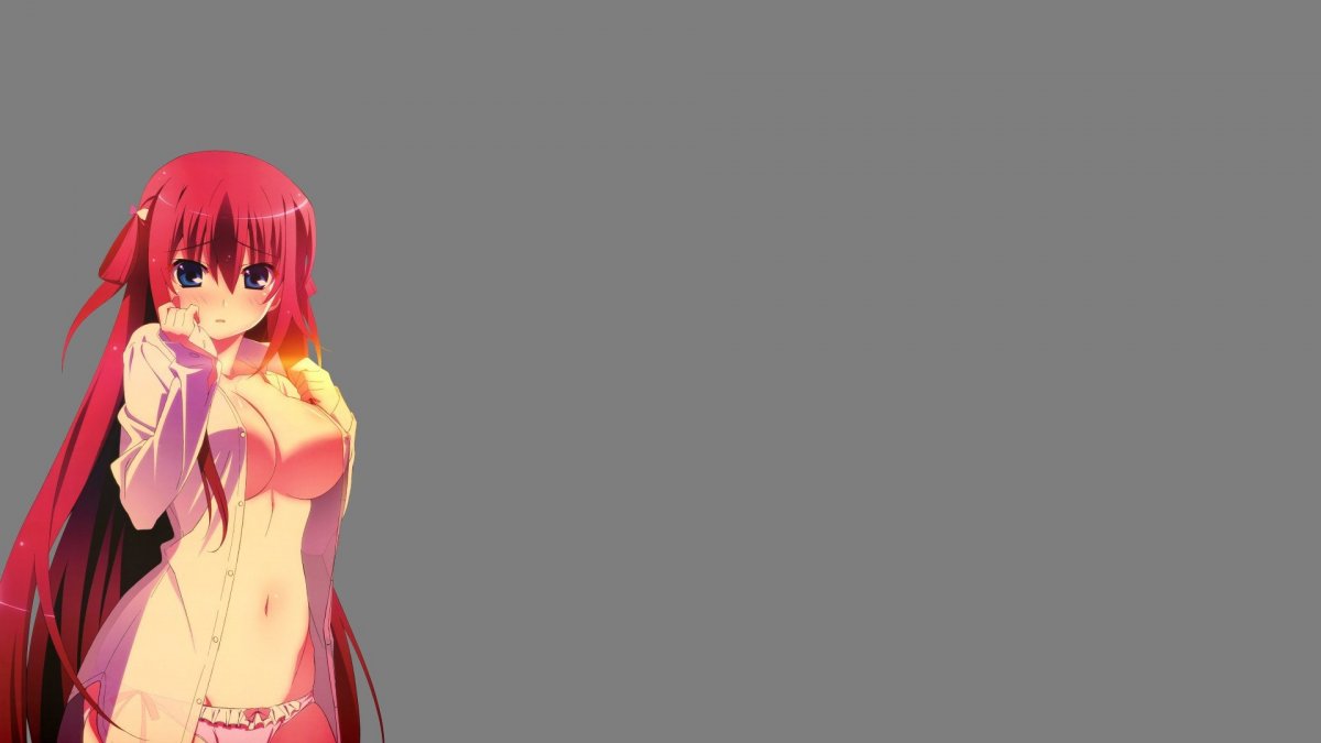 Фон для рабочего стола аниме красный