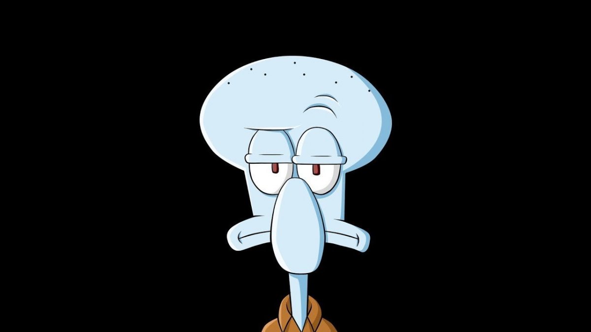 Картина Сквидварда бодрый и бойкий