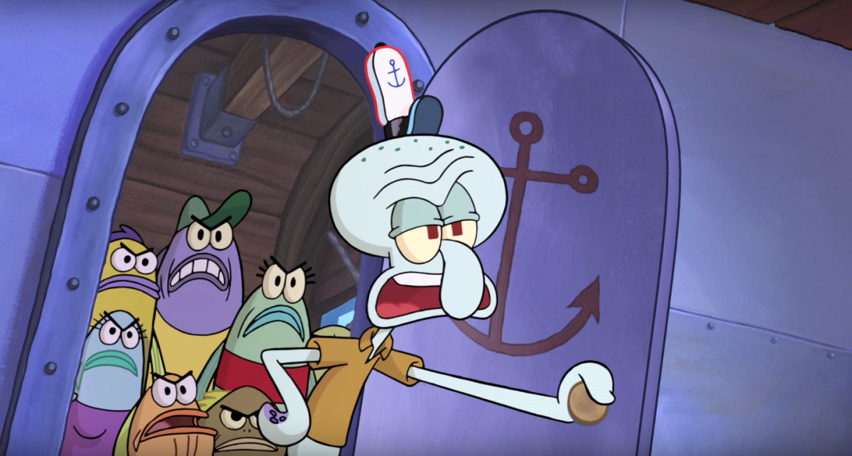 Губка Боб второе лицо Сквидварда