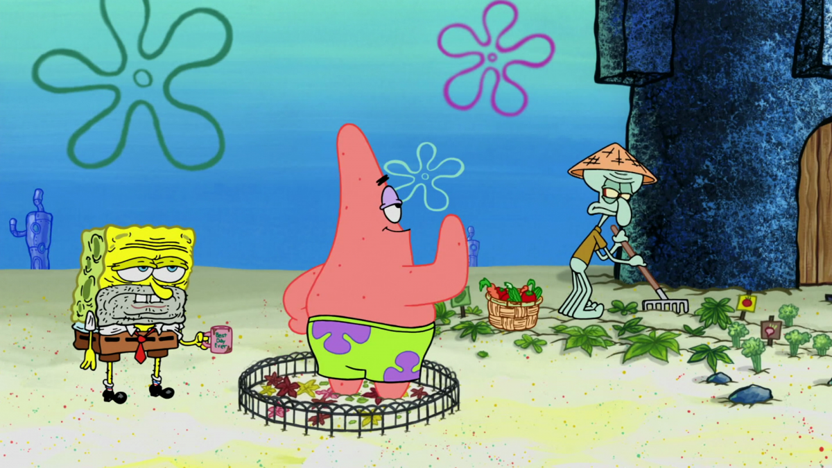 Красивое лицо Сквидварда