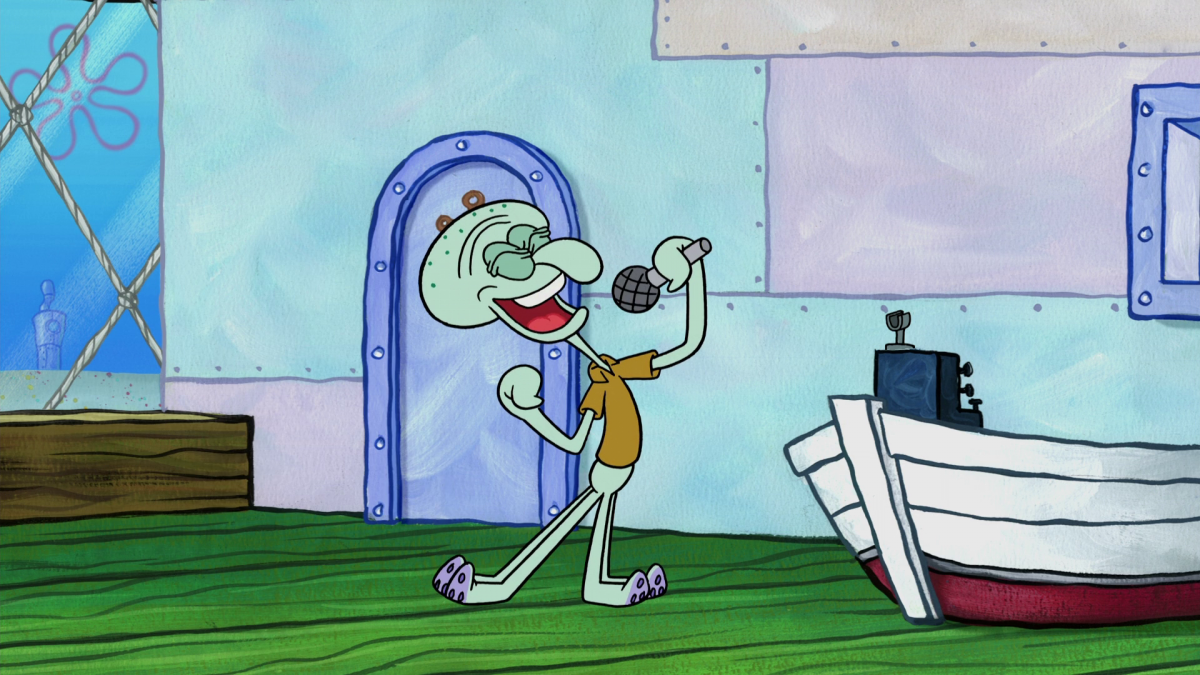 Сквидвард из Спанч Боба грустный