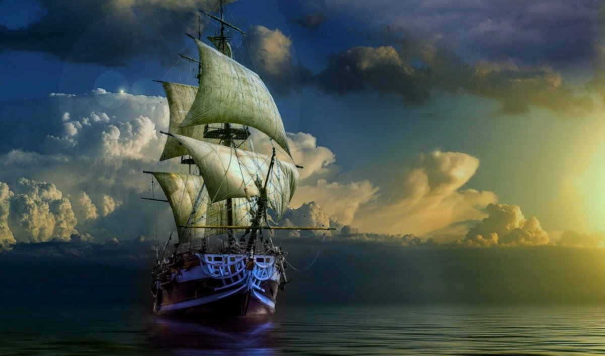 Фон для рабочего стола корабль