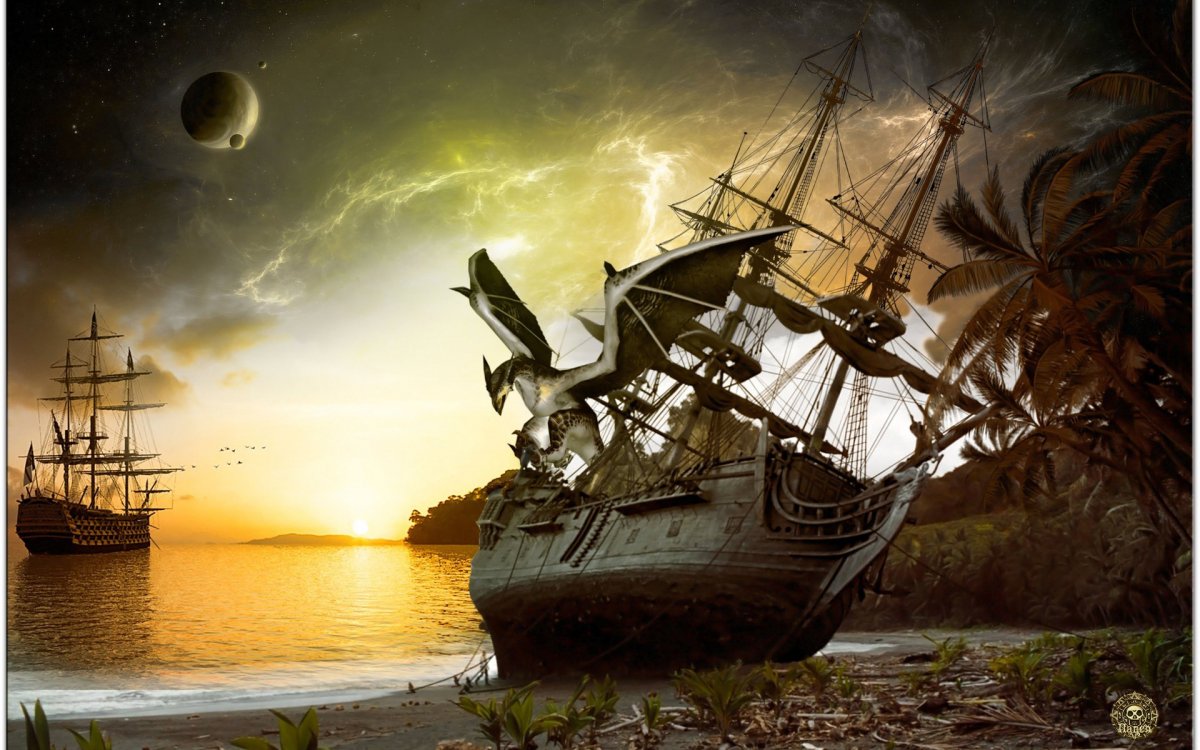 Море пиратов Галеон