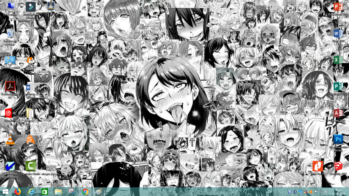 Аниме ахегао коллаж