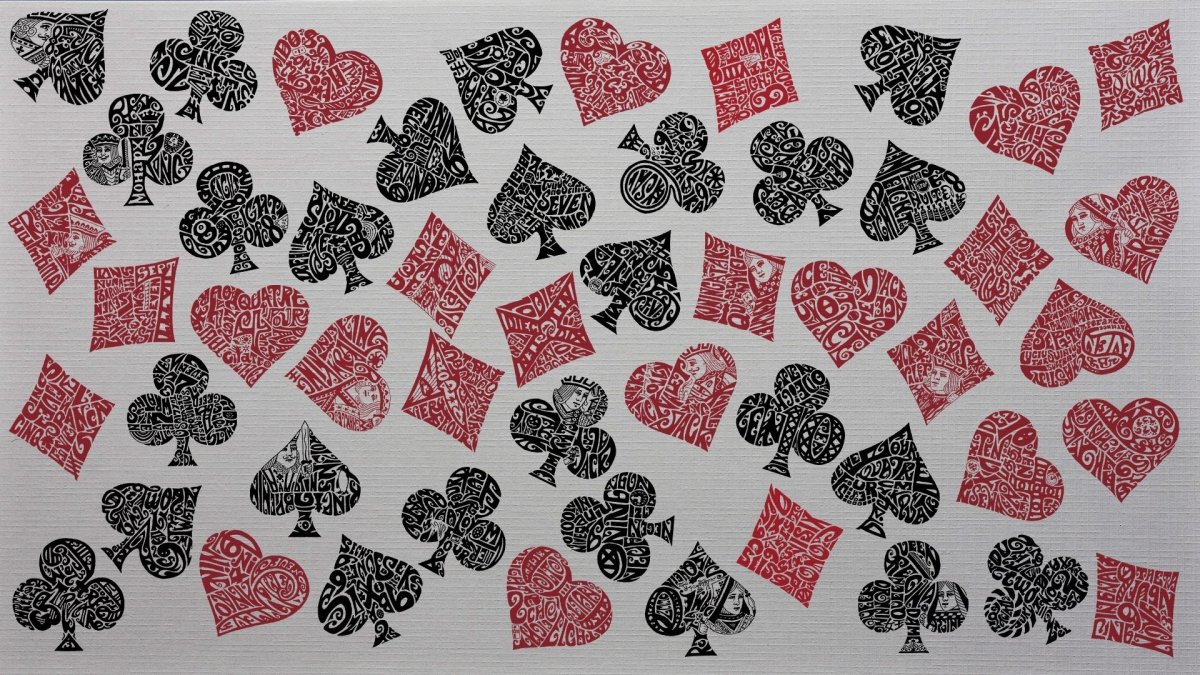 Фон карточные масти