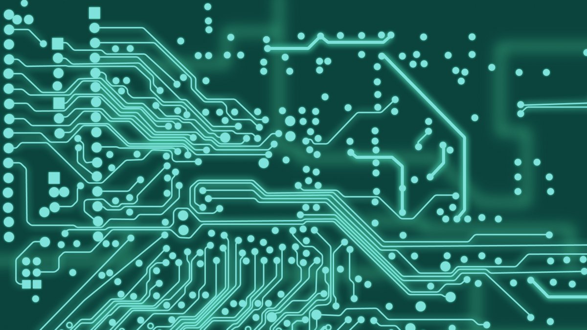 Печатная плата с микросхемами