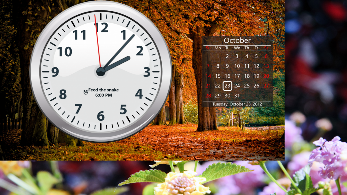 Аналоговые часы на рабочий стол