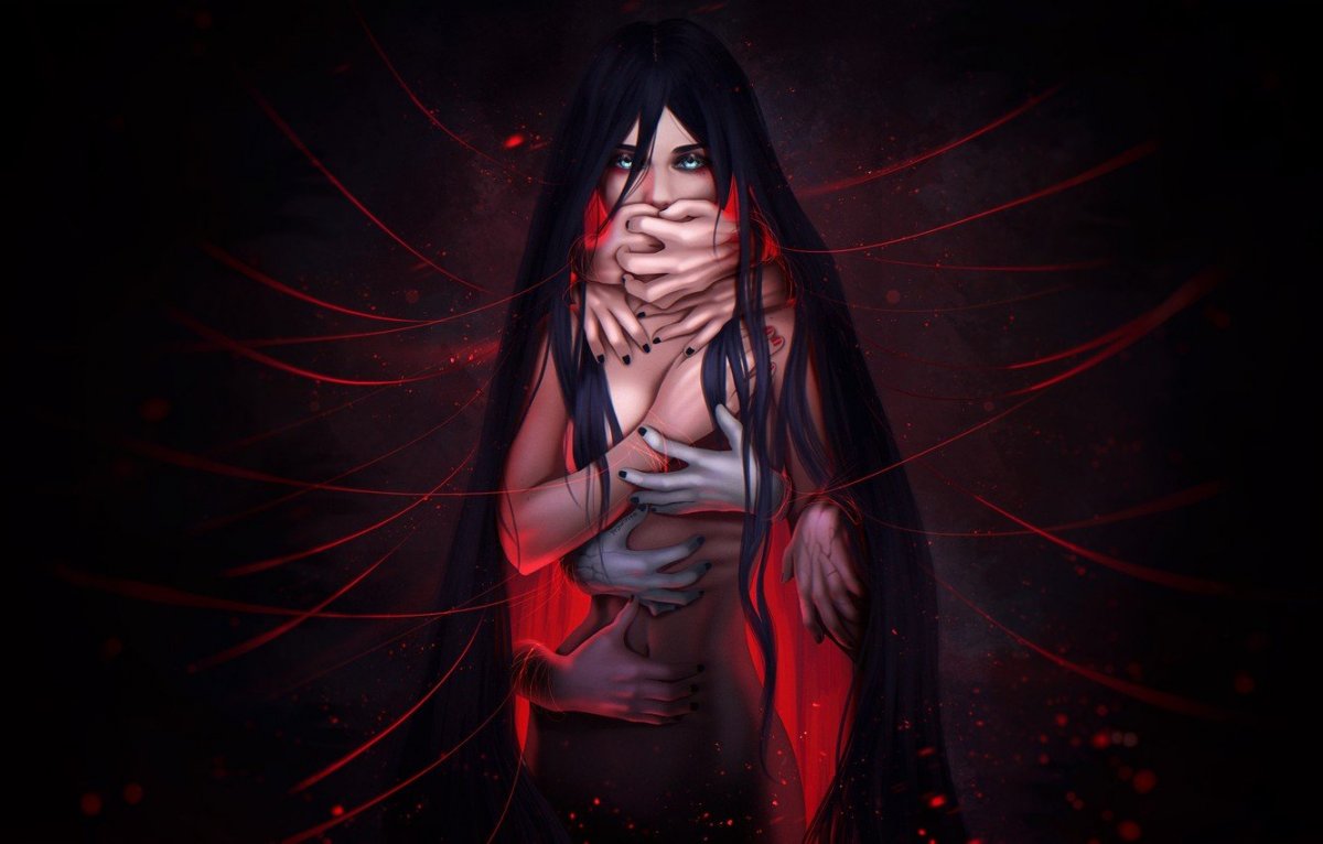 Девушка тьма арт