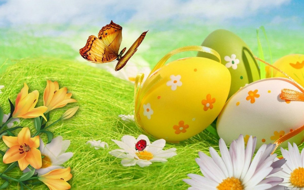 Красивый фон Пасха