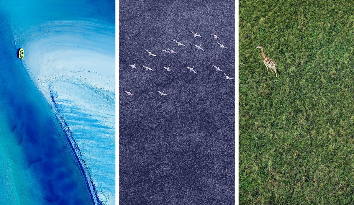 Каменная скала на воде