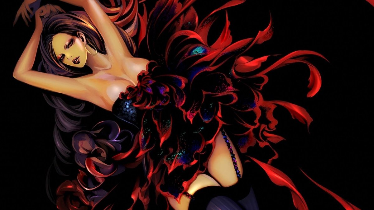 Девушка в Красном арты