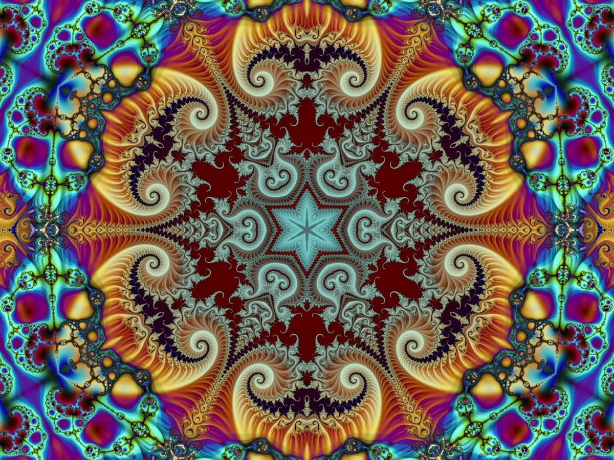 Мандала фрактал психоделика