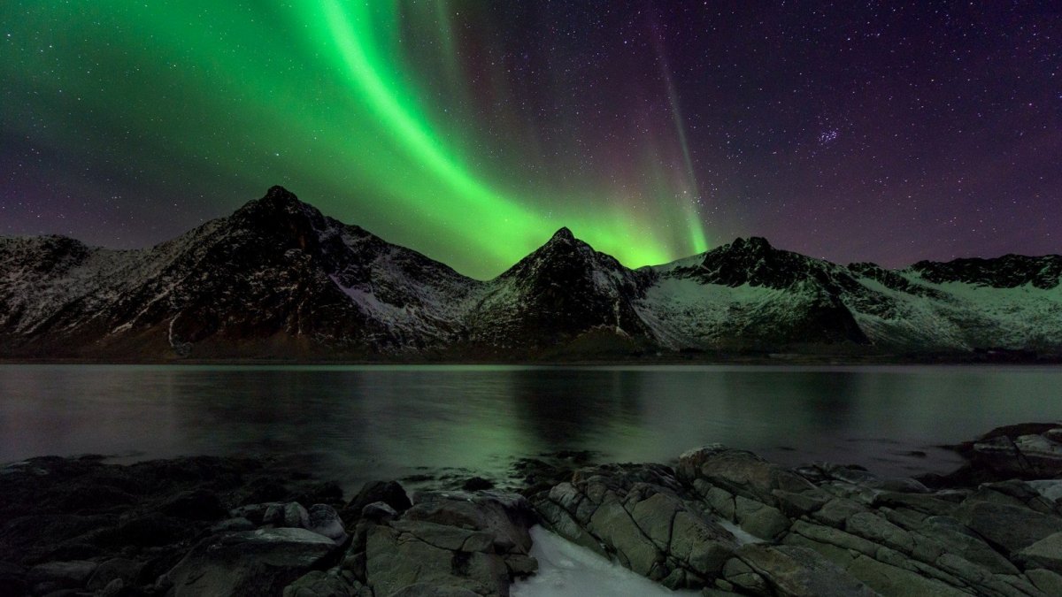 Северное сияние в Норвегии