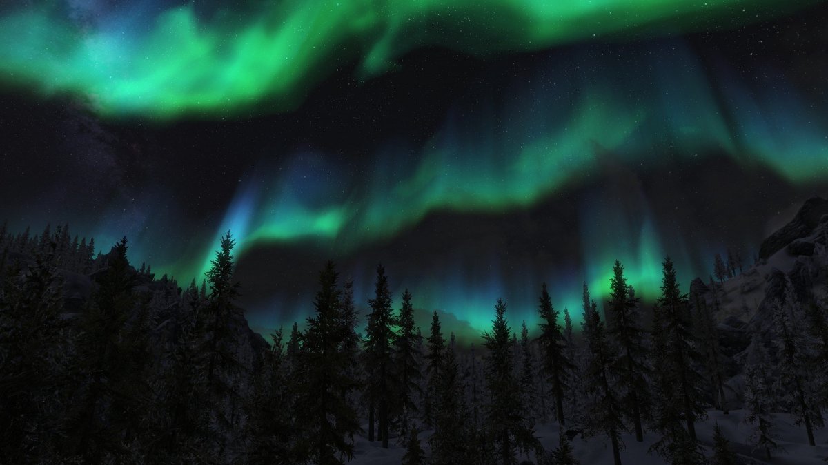 Северное сияние Эрик Эшенвалдс