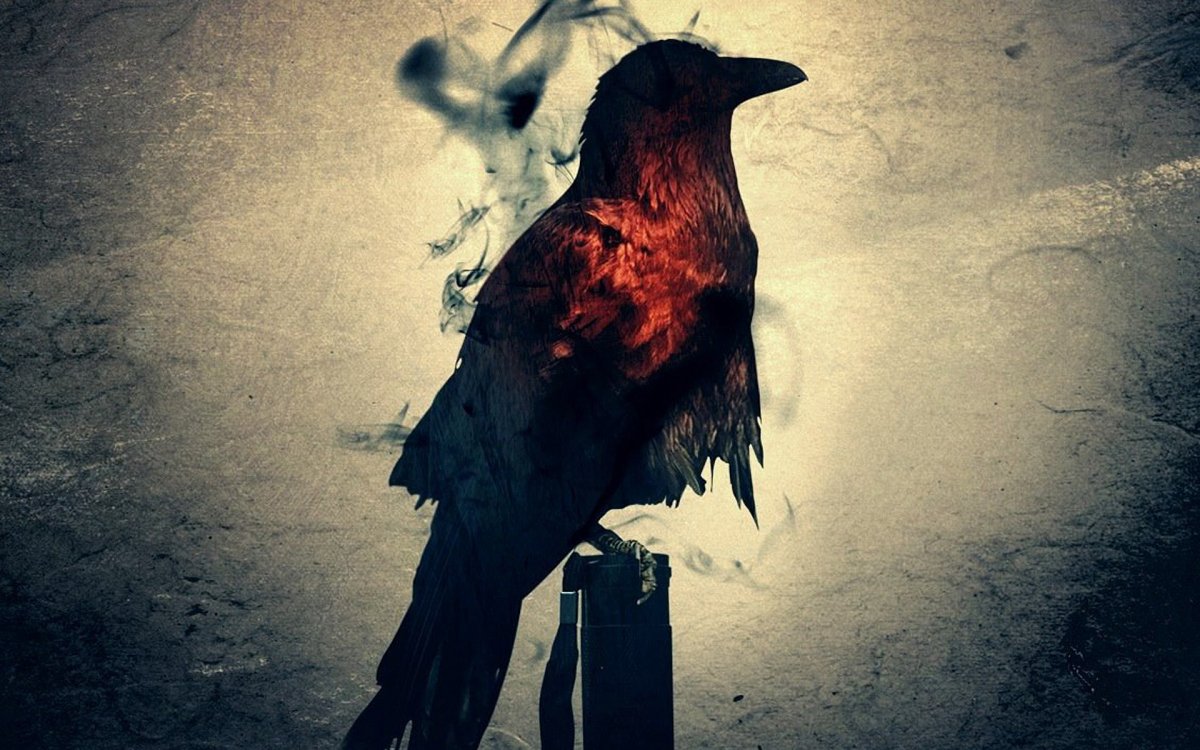 Грустные авы с вороном