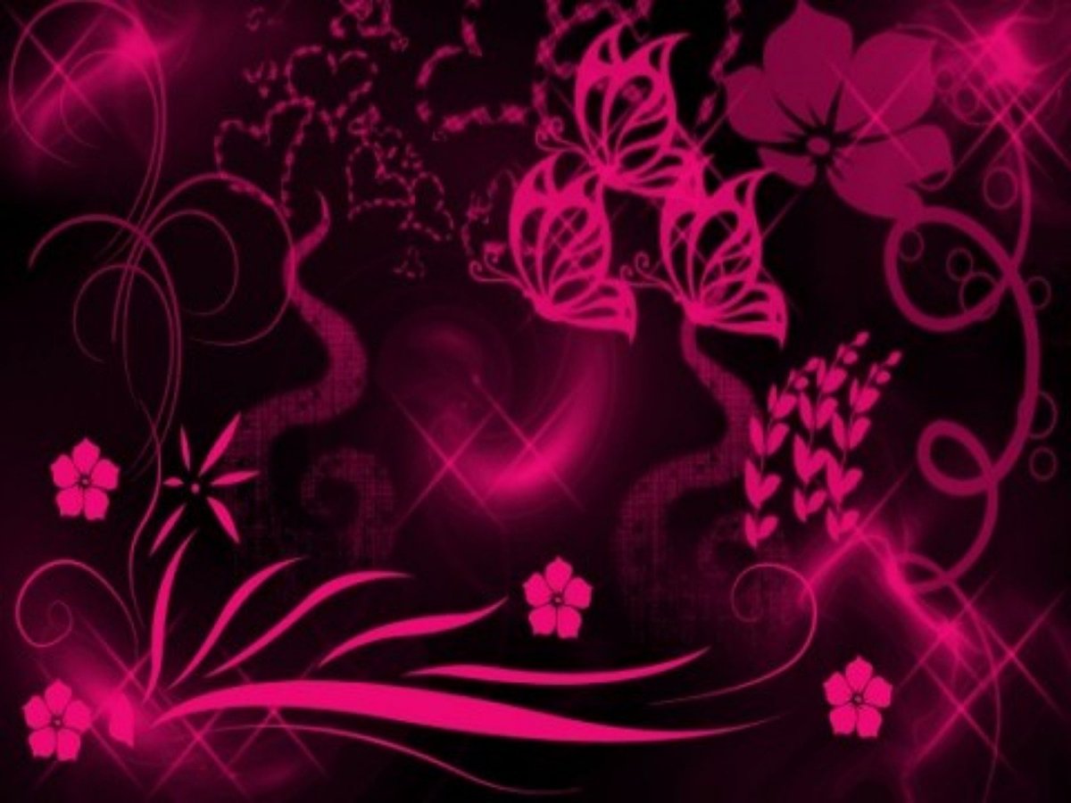 Чёрный фон для телефона с розовым