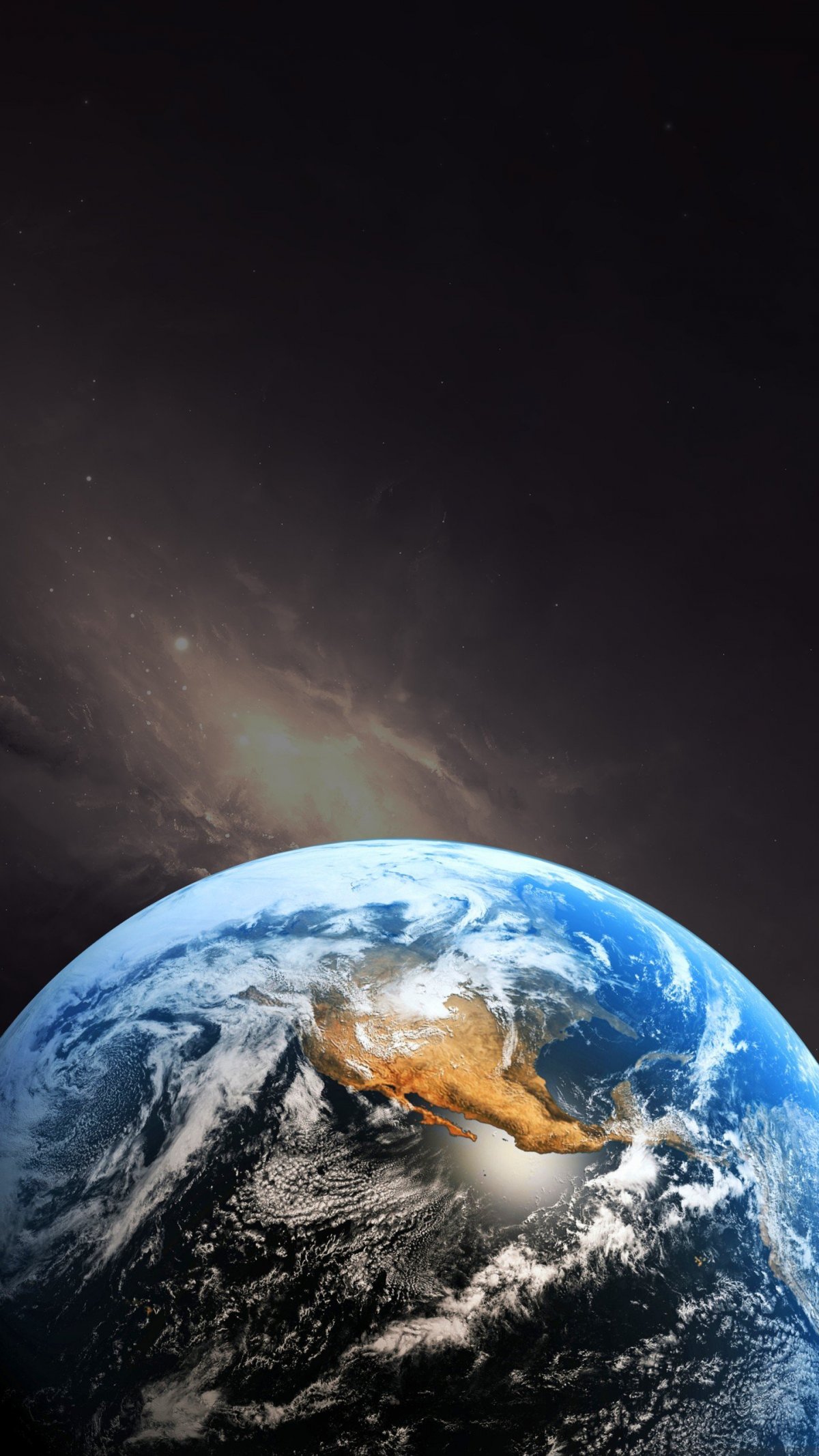 Планета земля в дыму