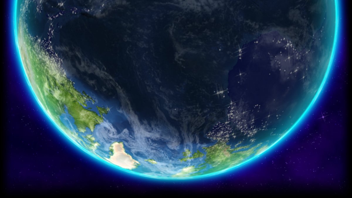 Земля из космоса аниме