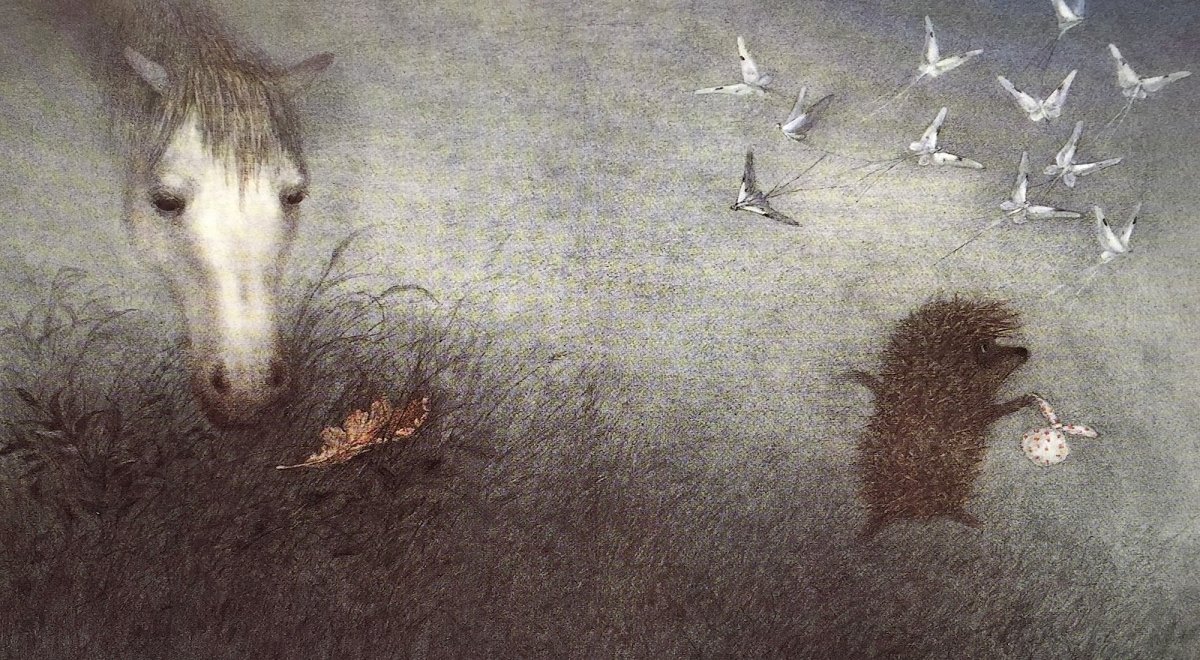 Лошадь из мультика Ежик в тумане