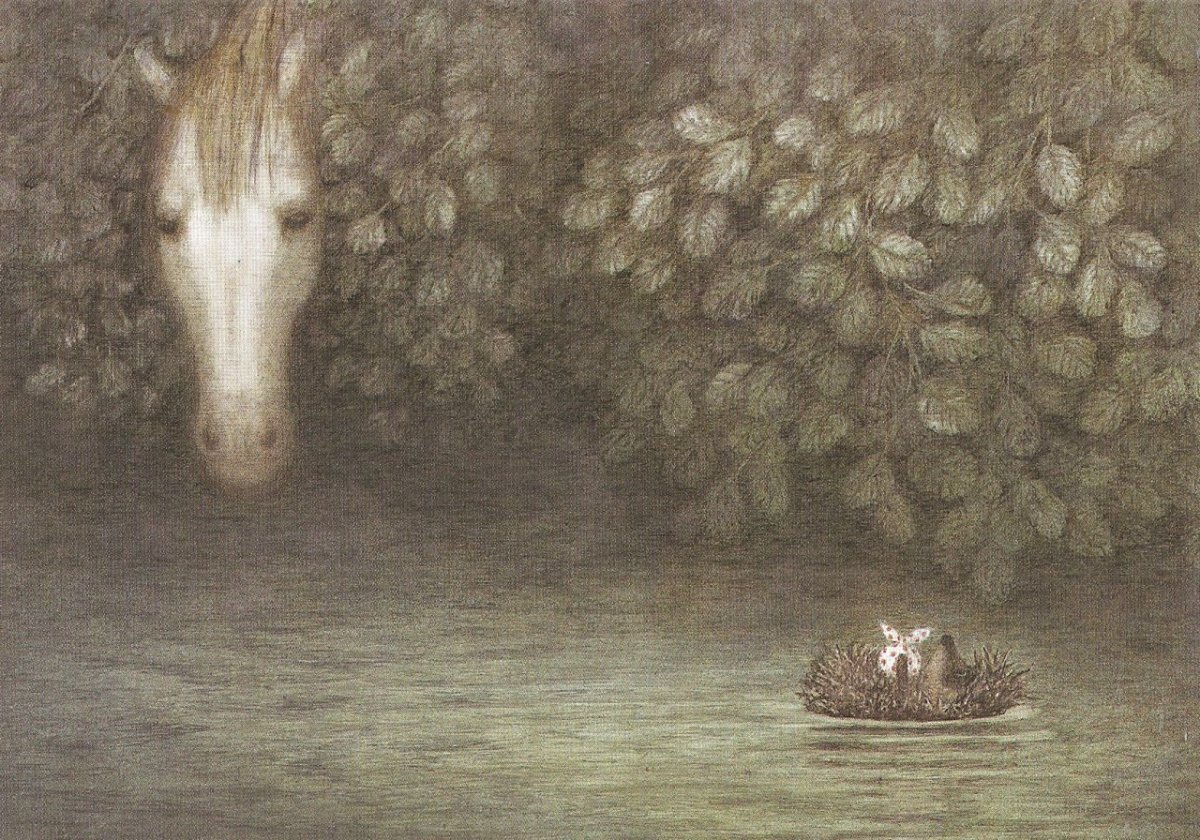 Кадр из мультфильма Ежик в тумане