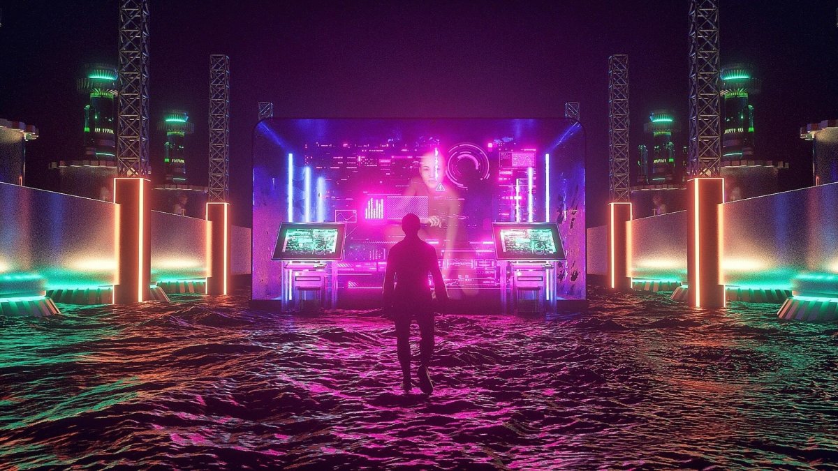 Cyberpunk неон 4к