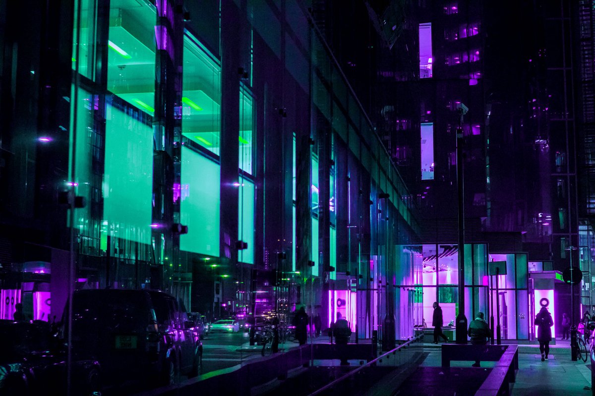 Neon фон Cyberpunk