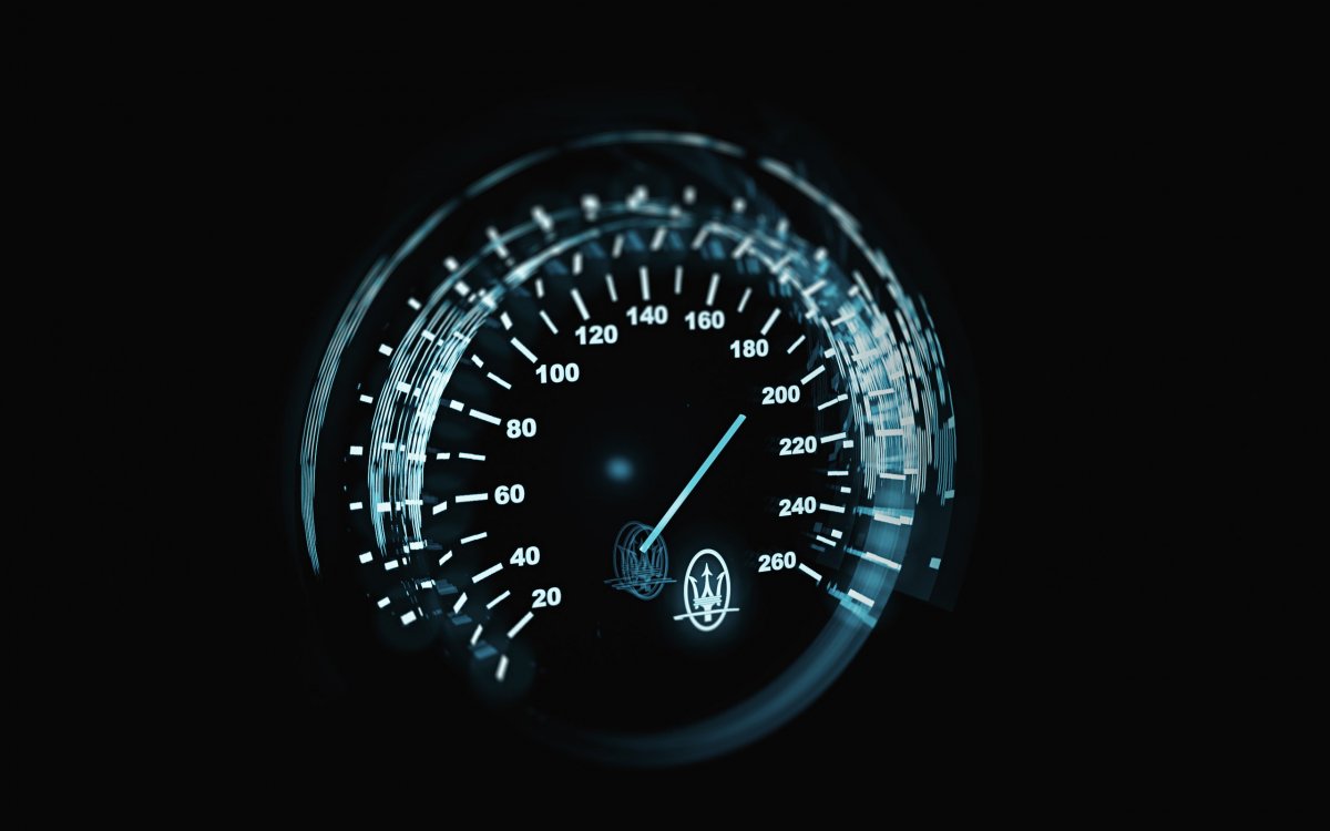 Неоновый спидометр