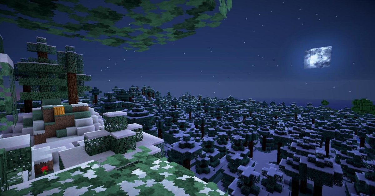 Ночной майнкрафт