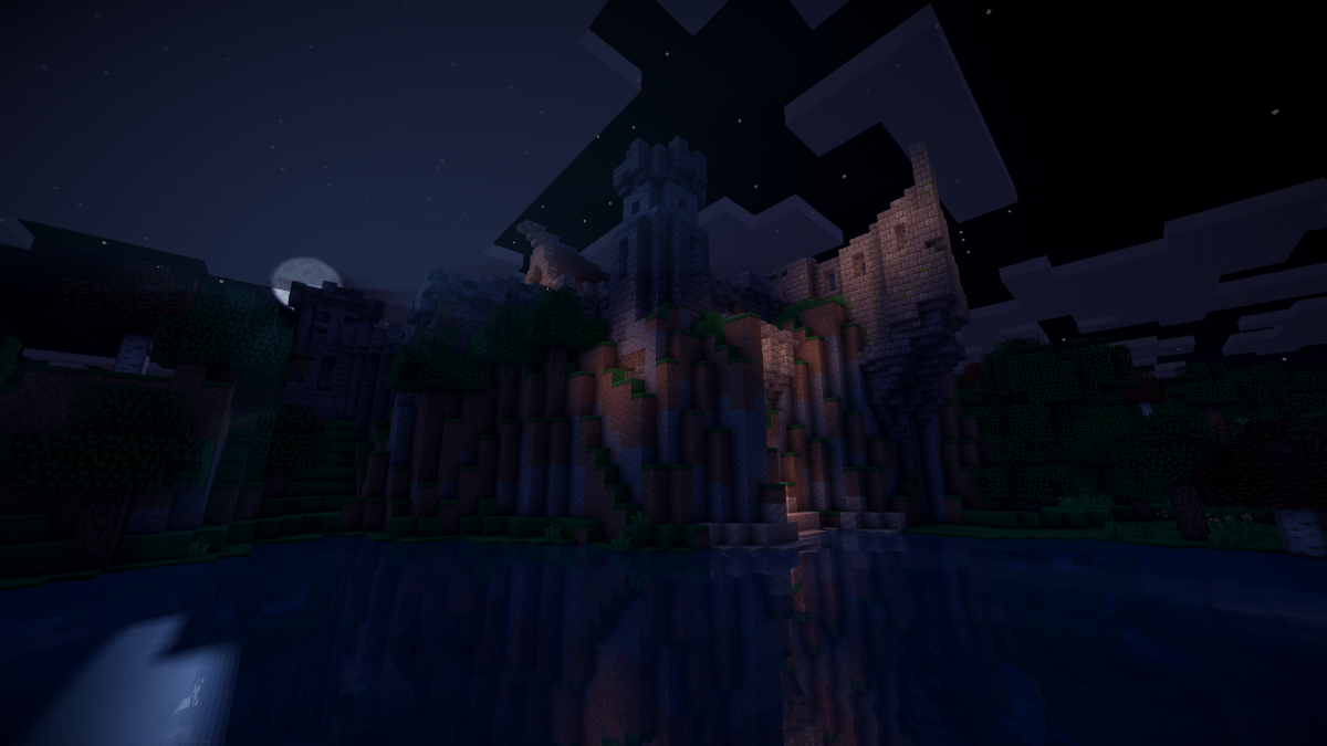 Ночной мир МАЙНКРАФТА С шейдерами