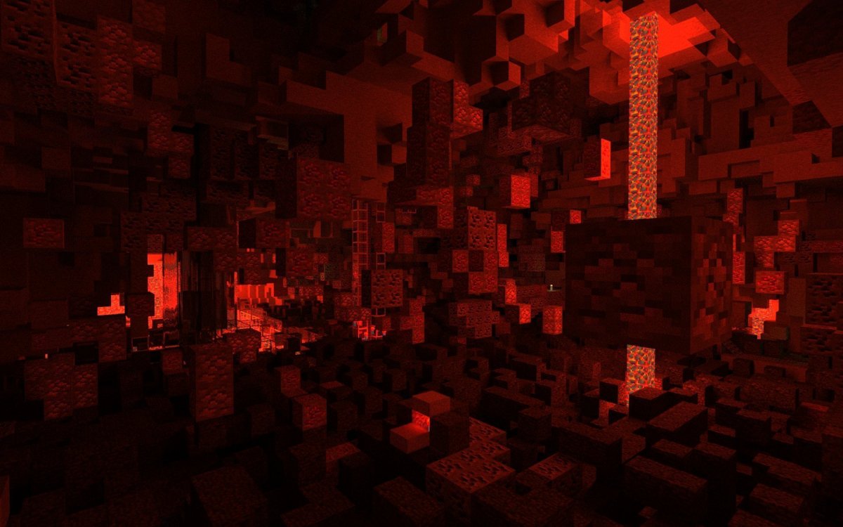 Ад майнкрафт с шейдерами
