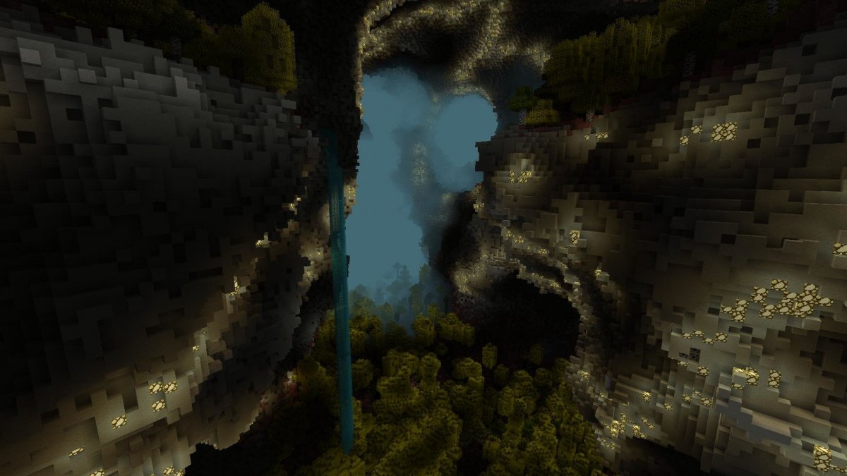 Подводная пещера в МАЙНКРАФТЕ
