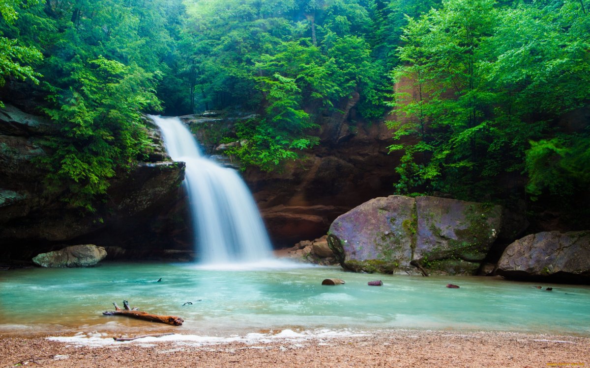 Лесной водопад
